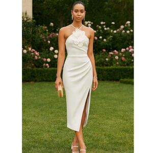 elliatt galadirel strapless asymmetric jacquard maxi dress Elliatt Dandelion Strapless Gown  Ella James